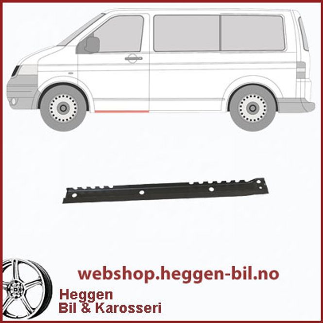 Hovedbilde Kanal VW  T5 indre under fordør. 04.03-08.15  venstre
